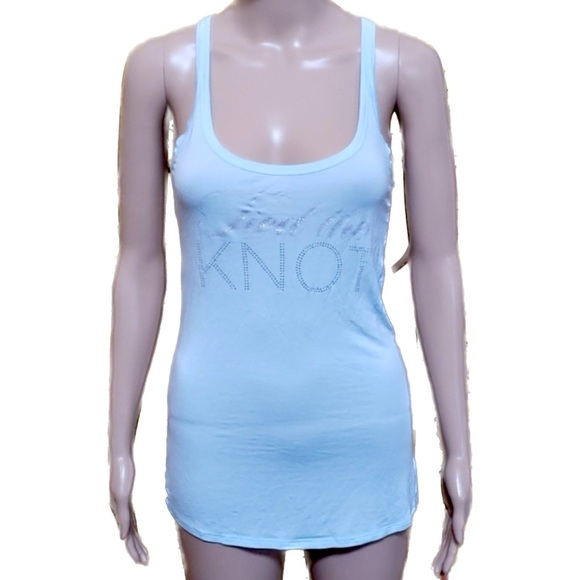 Victoria's Secret "I do" Bridal Just Married Fiancé Tank Top Size Medium - Picture 3 of 4